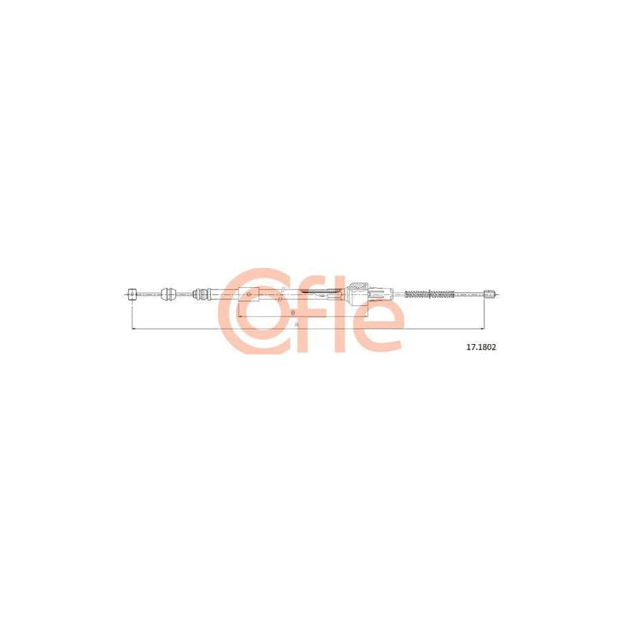 Cofle 17.1802 Hand Brake Cable