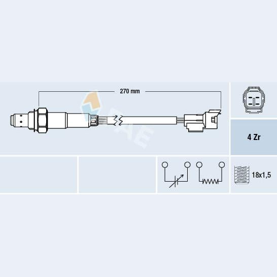FAE AE77296 Lambda Sensor