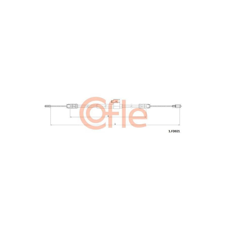 Cofle 1.Fd021 Hand Brake Cable