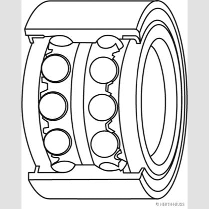 HERTH+BUSS JAKOPARTS J4702013 Wheel Bearing Kit