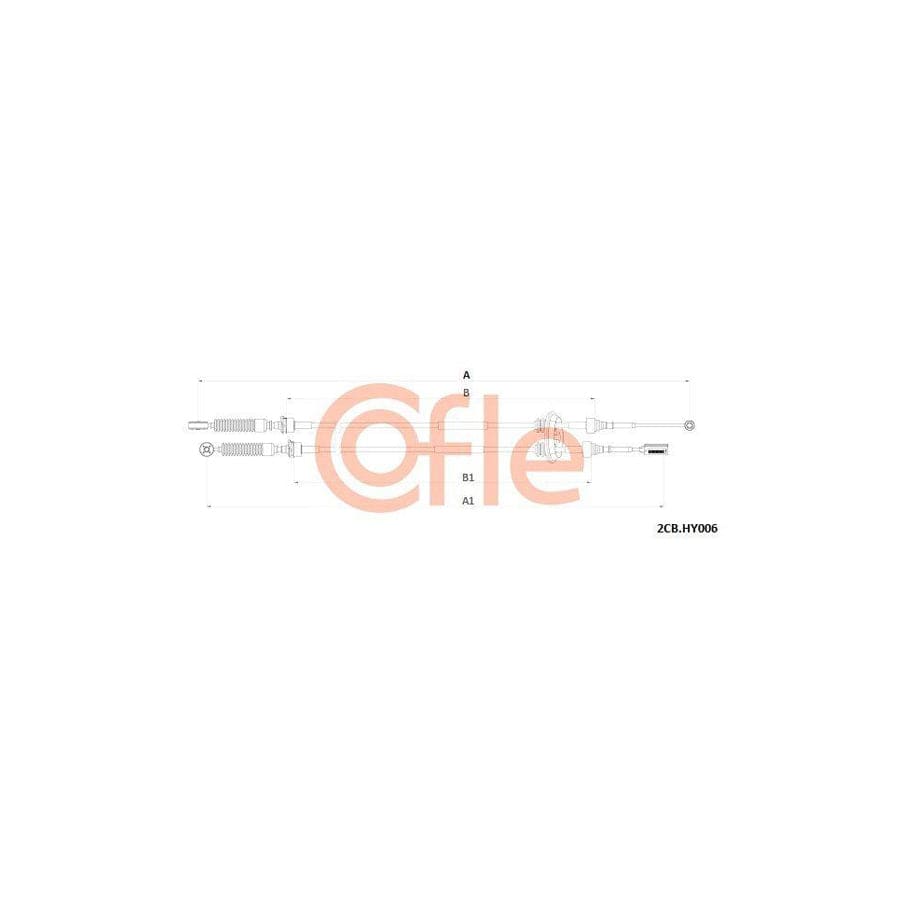 Cofle 92.2Cb.Hy006 Cable, Manual Transmission for Hyundai H100 Platform / Chassis (Crdi)