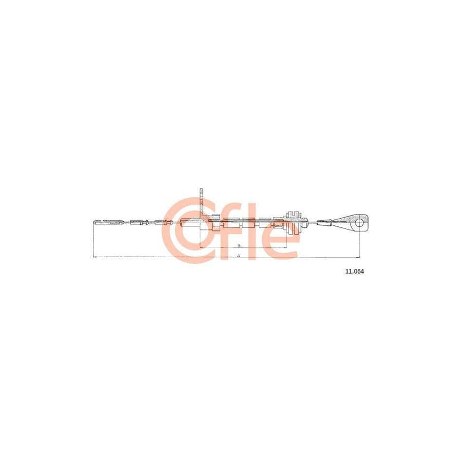 Cofle 92.11.064 Throttle Cable for VW Transporter