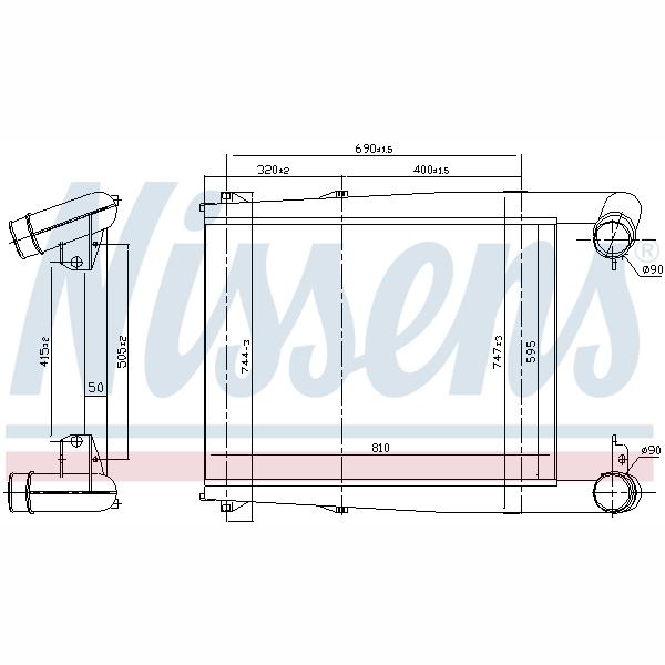 NISSENS NIS97028 Charge Air Cooler