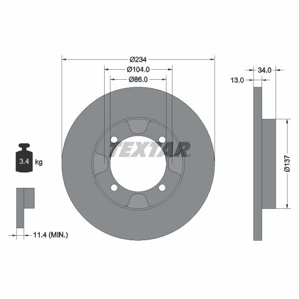 QUICK BRAKE QB113-1487X Brake Caliper Guide Sleeve Kit