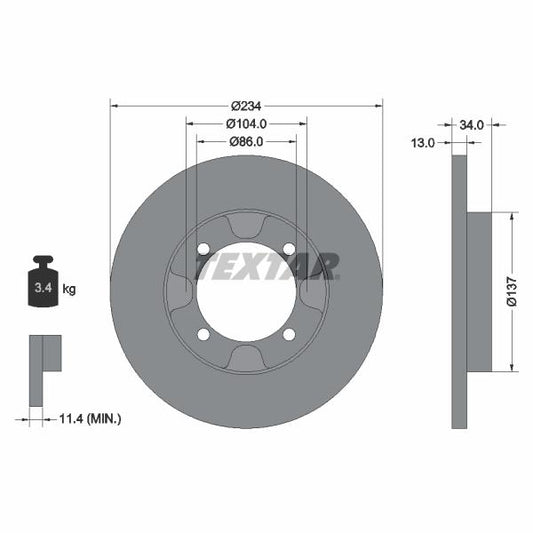 QUICK BRAKE QB113-1487X Brake Caliper Guide Sleeve Kit