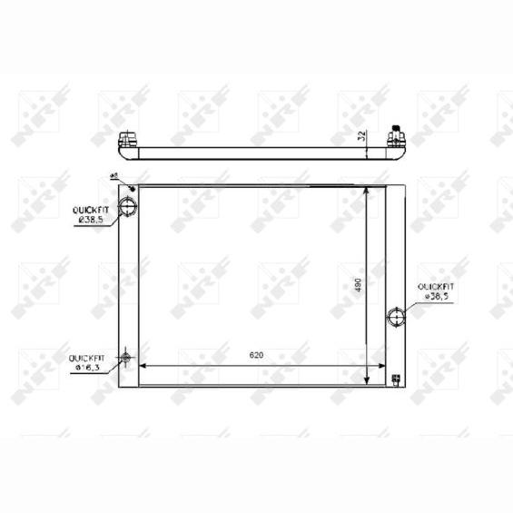 NRF NRF53728 Engine Radiator