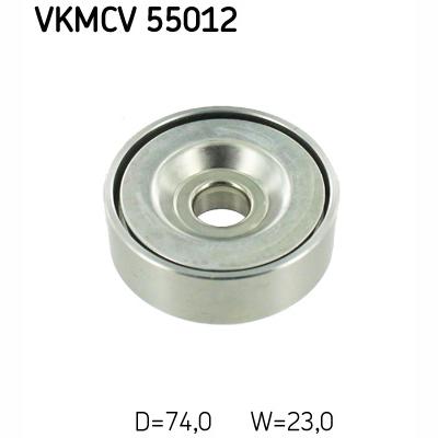 SKF VKMCV55012 V-Ribbed Belt Deflection/Guide Pulley