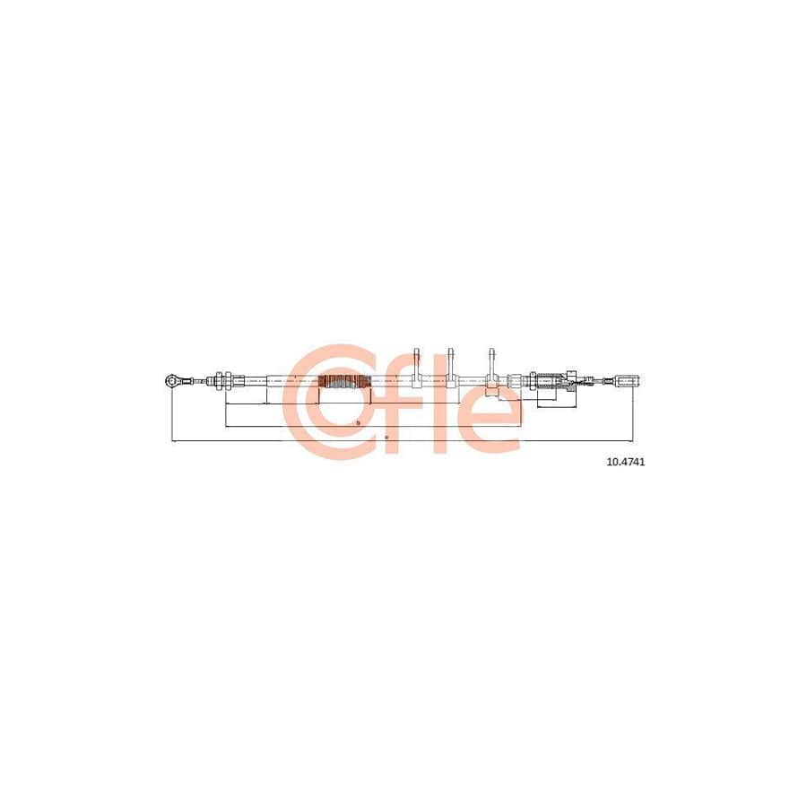 Cofle 92.10.4741 Hand Brake Cable