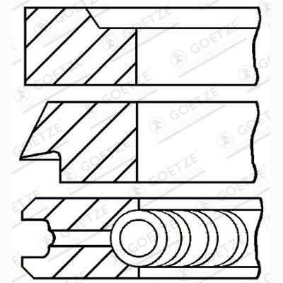 GOETZE 08-287800-00 Piston Ring Kit