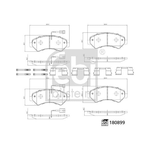 FEBI BILSTEIN FE180899 Disc Brake Brake Pad Set