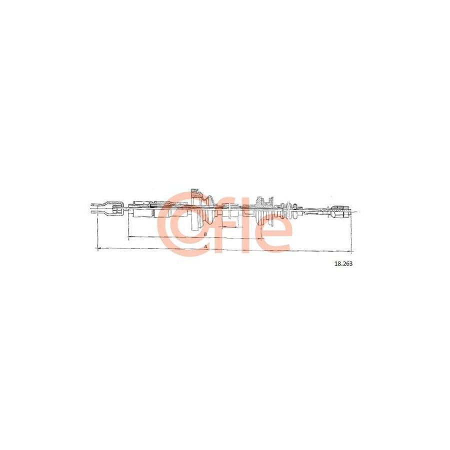 Cofle 18.263 Clutch Cable for Subaru Leone