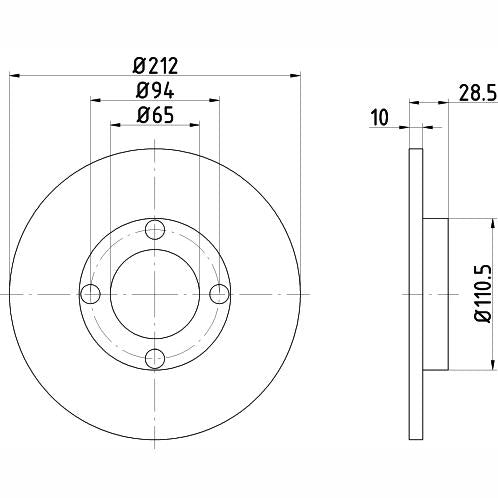 TEXTAR 92071700 Brake Disc