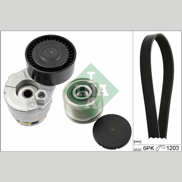 INA 529000920 V-Ribbed Belt Set
