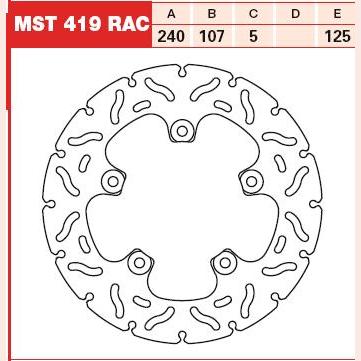 TRW MOTO MST419RAC Brake Disc