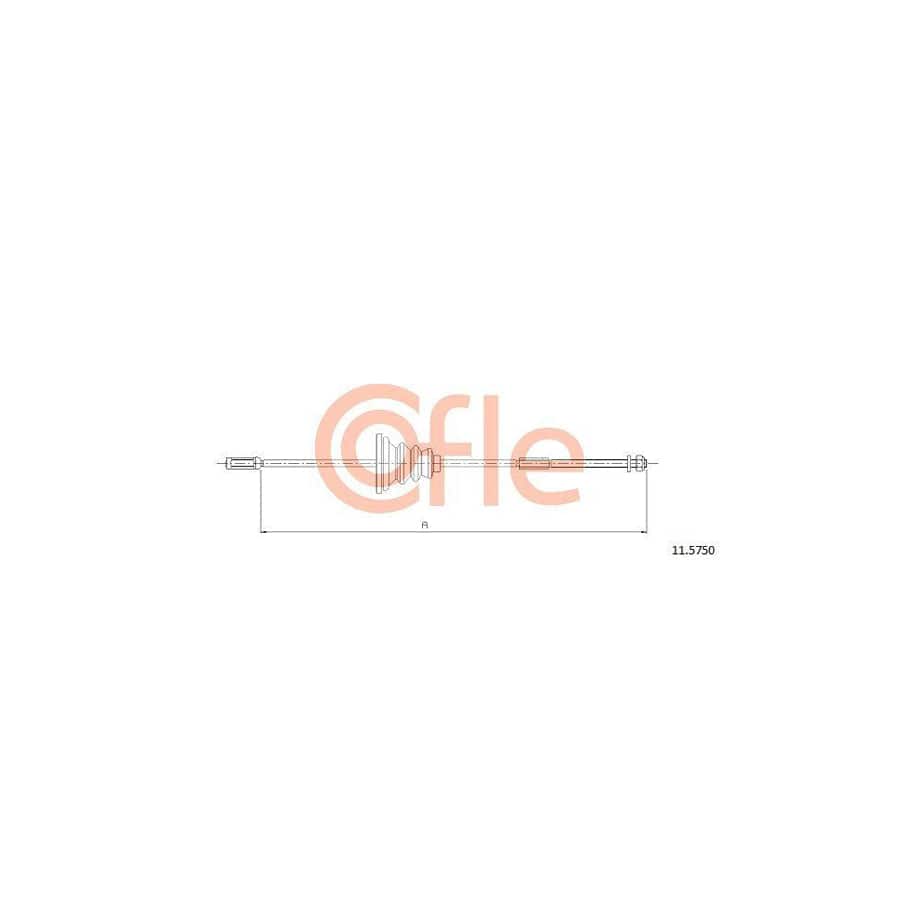 Cofle 11.5750 Hand Brake Cable for Opel Adam (M13)