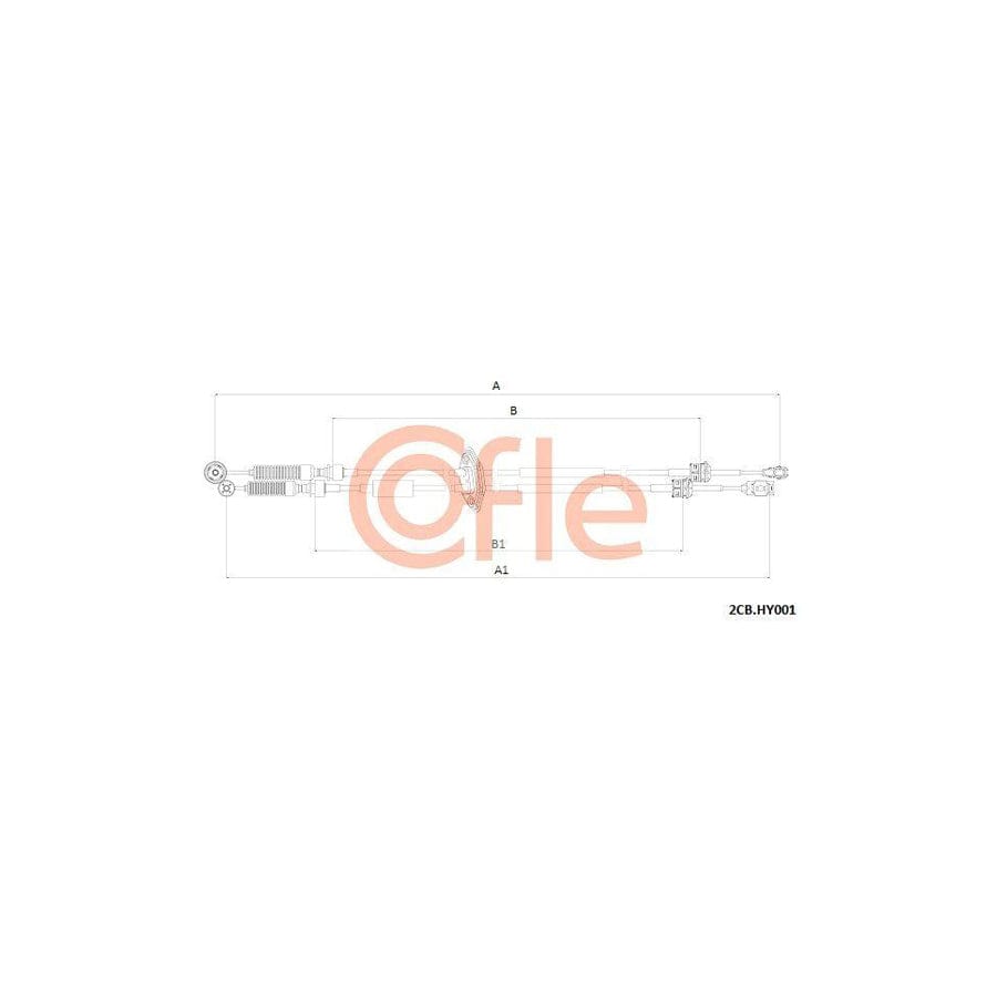 Cofle 92.2Cb.Hy001 Cable, Manual Transmission for Hyundai I20 I Hatchback (Pb)