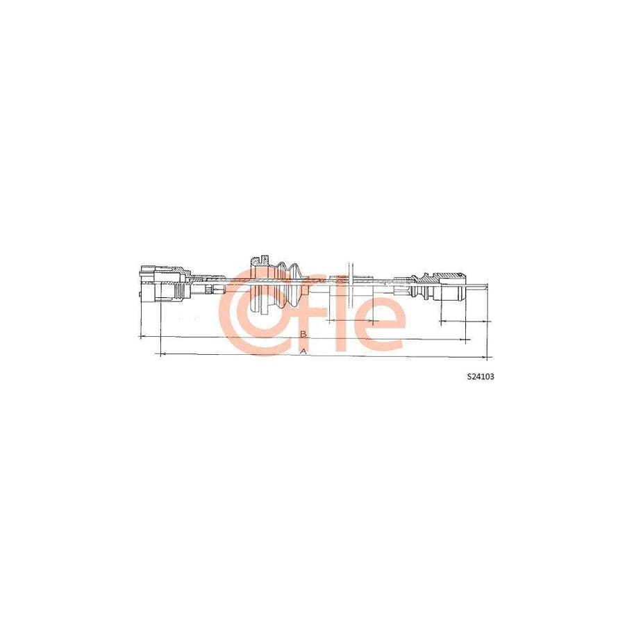 Cofle 92.S24103 Speedometer Cable for Renault Trafic