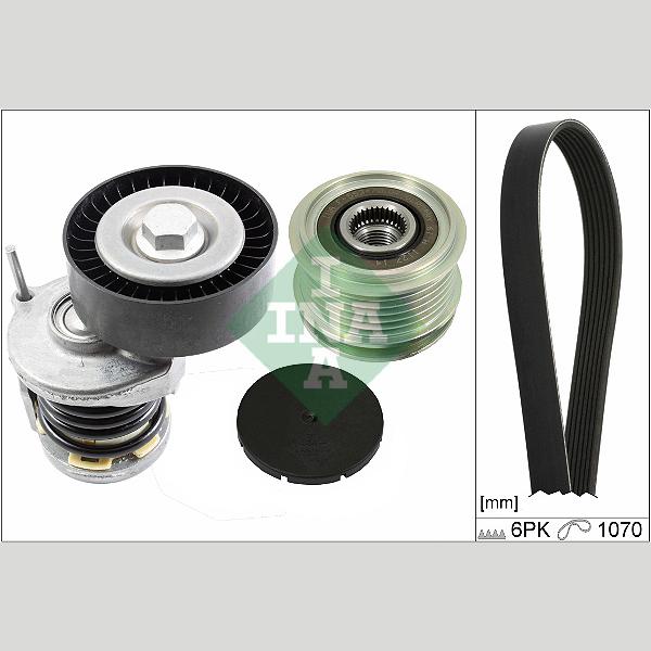 INA 529047520 V-Ribbed Belt Set