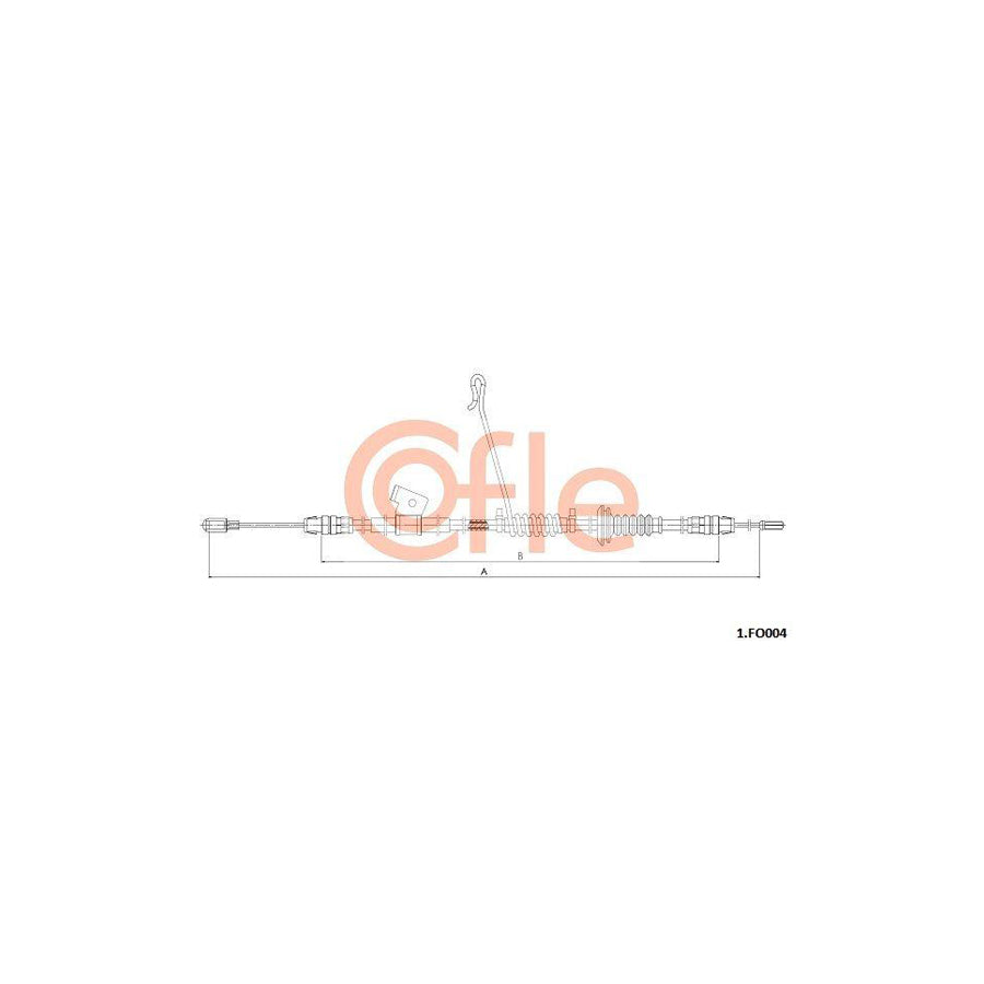 Cofle 92.1.Fo004 Hand Brake Cable for Ford Transit
