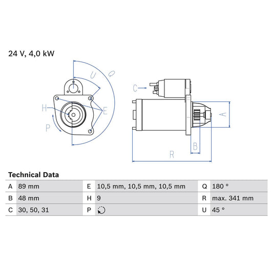 BOSCH 0986010980 Starter