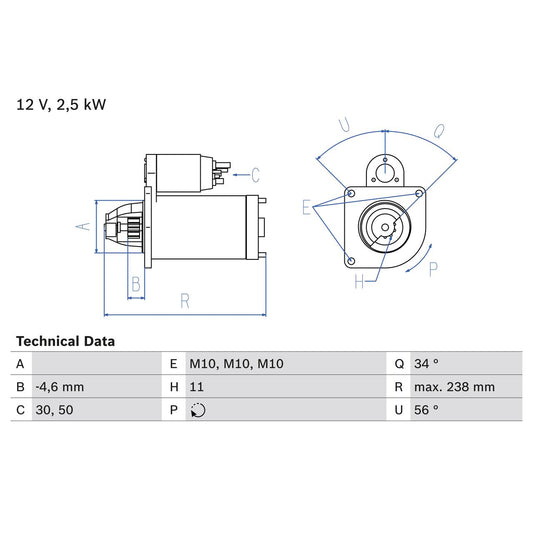 BOSCH 0986023850 Starter