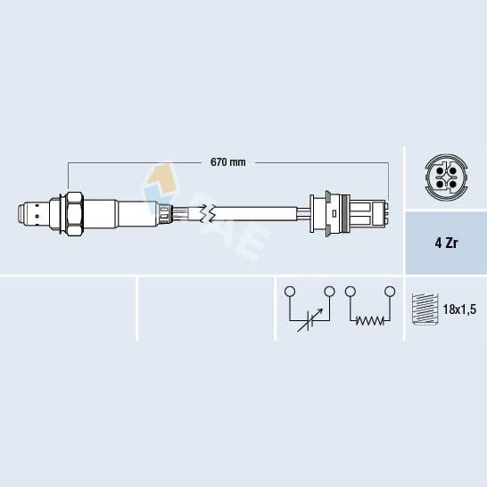 FAE AE77329 Lambda Sensor
