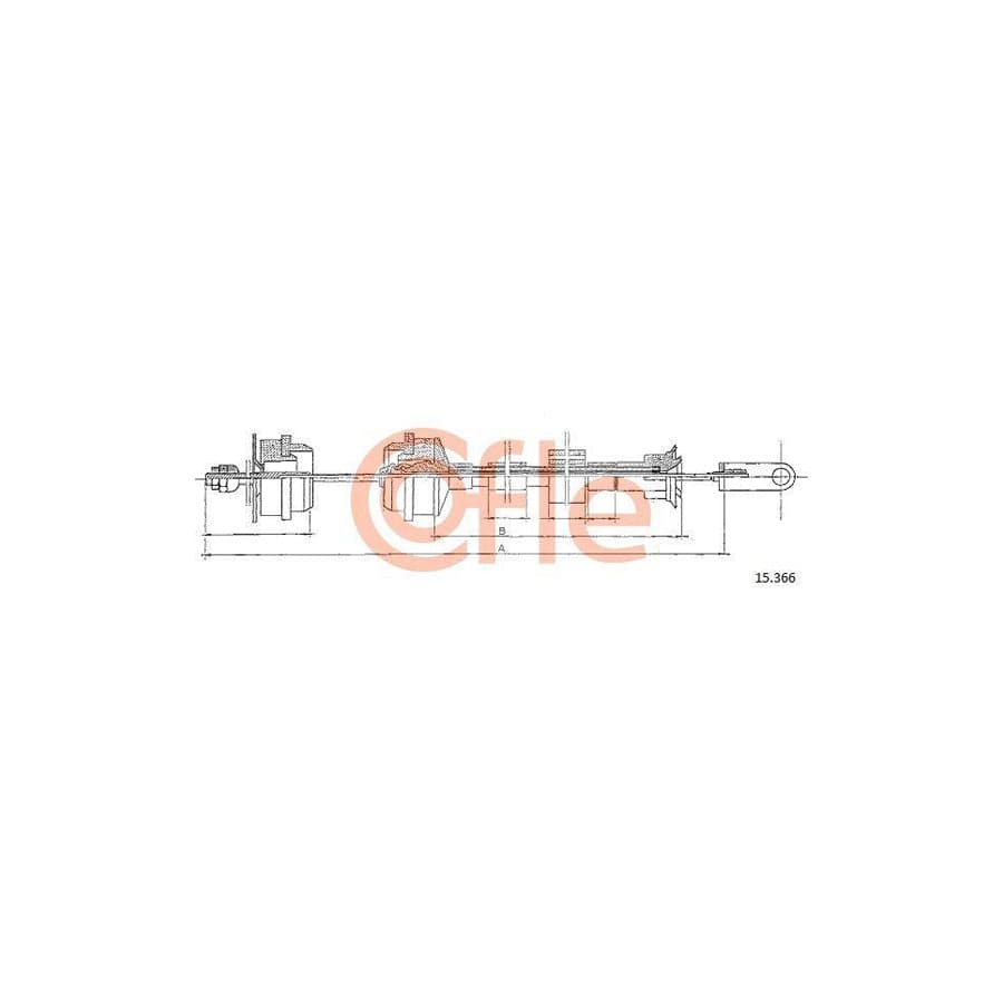 Cofle 15.366 Clutch Cable for Peugeot 309 I Hatchback