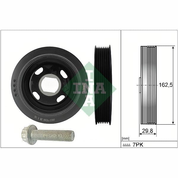 INA 544017920 Crankshaft Belt Pulley Set