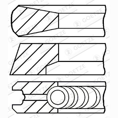 GOETZE 08-137100-00 Piston Ring Kit