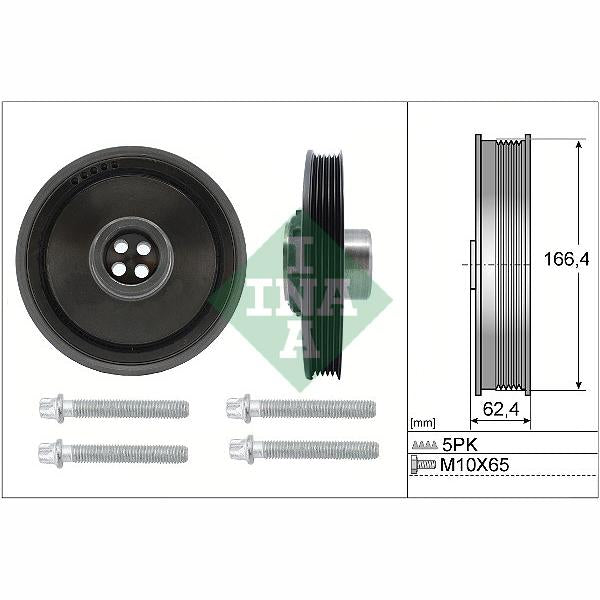 INA 544017120 Crankshaft Belt Pulley