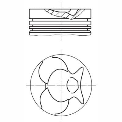 MAHLE 0021101 Piston