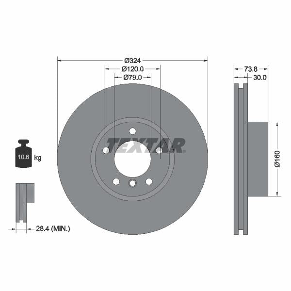 BLIC 6508-03-8119878K Brake Disc Splash Guard