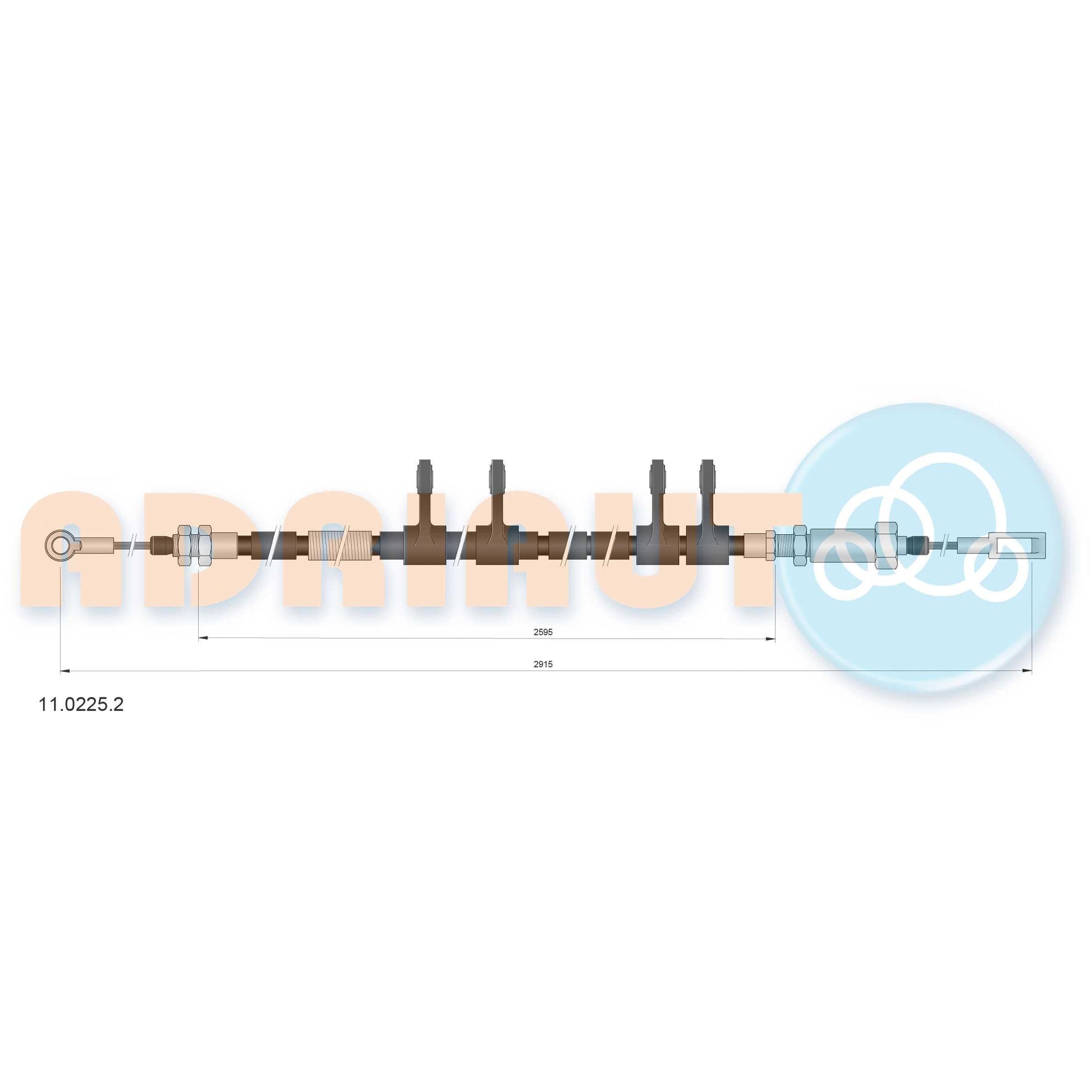 VAICO V10-3658 Braking System Vacuum Hose