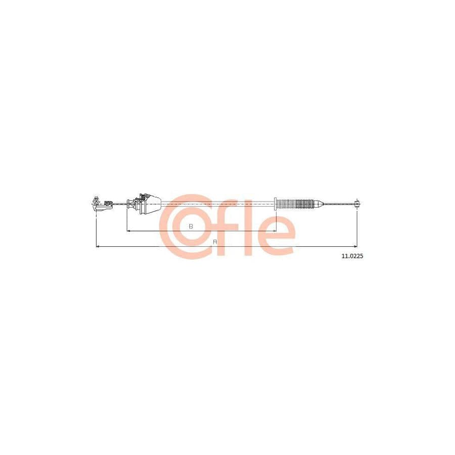 Cofle 92.11.0225 Throttle Cable for Renault Megane