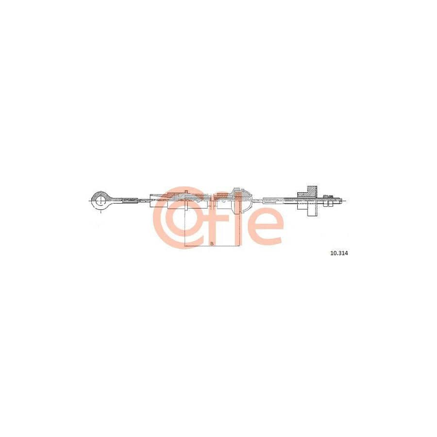Cofle 92.10.314 Clutch Cable