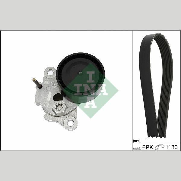 INA 529047610 V-Ribbed Belt Set