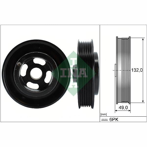 INA 544012610 Crankshaft Belt Pulley