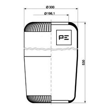 PETERS 084.017-70 Air Suspension Bellow