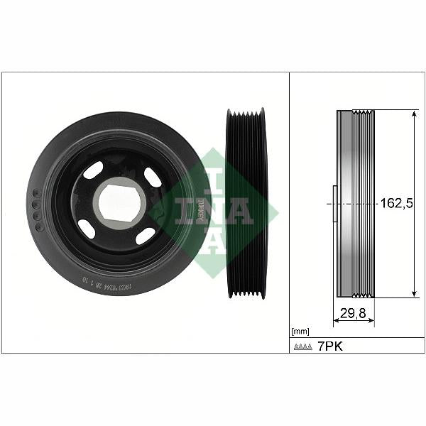 INA 544017910 Crankshaft Belt Pulley