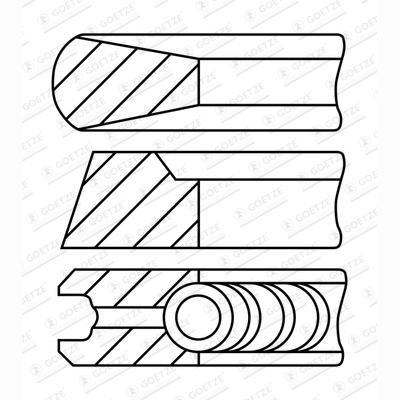 GOETZE 08-447600-00 Piston Ring Kit