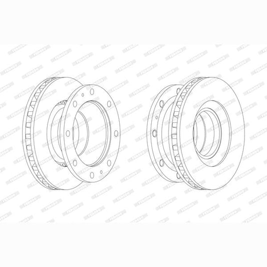 FERODO FCR110A Brake Disc