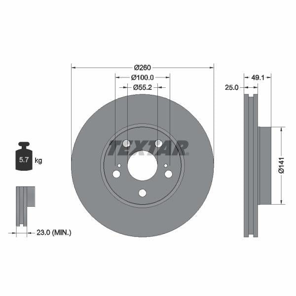 WABCO 6401959362 Brake Caliper Guide Bellow