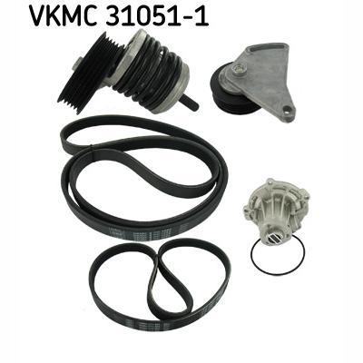 SKF VKMC31051-1 Water Pump + V-Ribbed Belt Kit