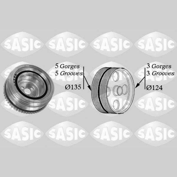 SASIC SAS2156045 Crankshaft Belt Pulley