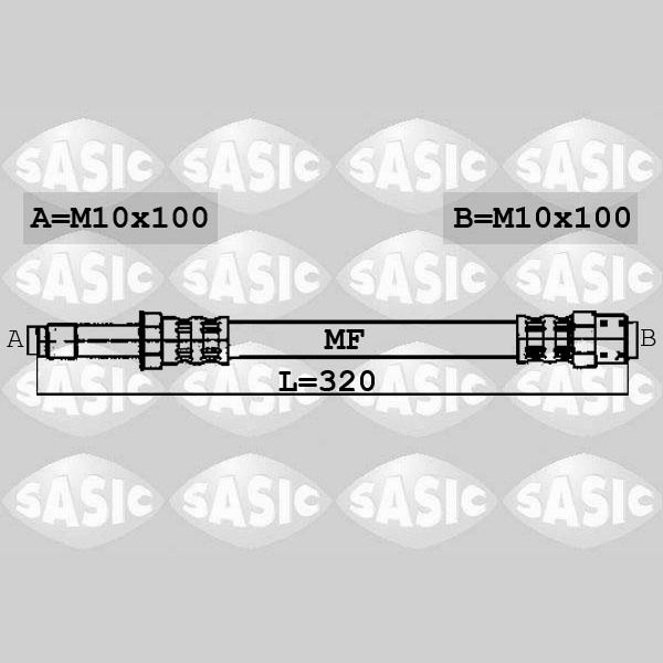 SASIC SAS6606019 Brake Hose