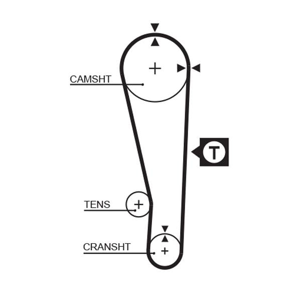 GATES GAT1213RM Timing Belt