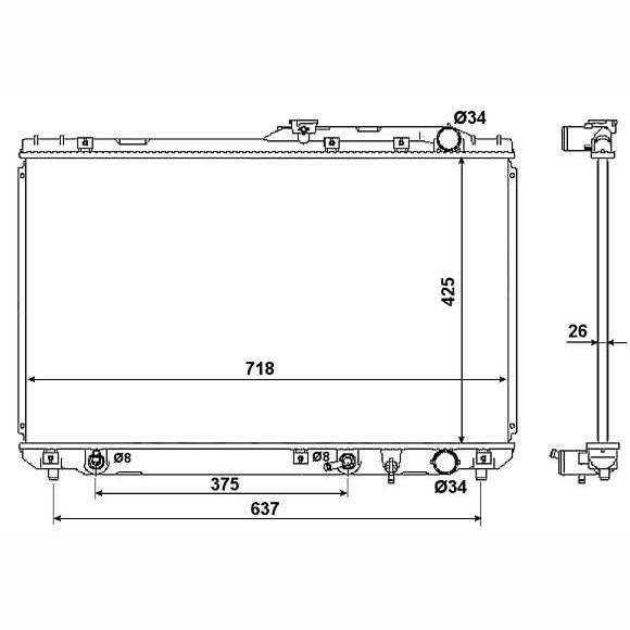 NRF NRF53962 Engine Radiator