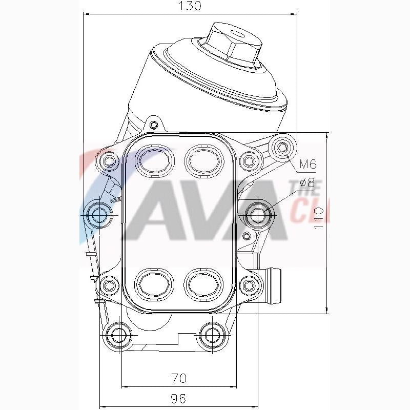 AVA COOLING VN3467HAVA Oil Filter Module