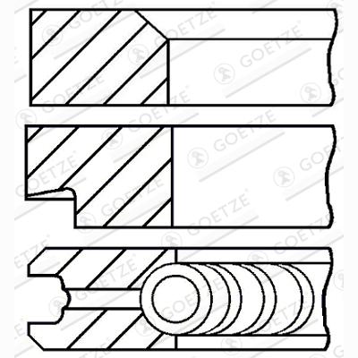 GOETZE 08-438500-00 Piston Ring Kit