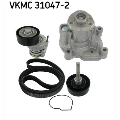 SKF VKMC31047-2 Water Pump + V-Ribbed Belt Kit